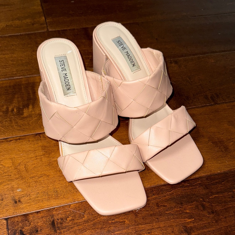 Steve Madden Women's Blush Quilted Mules